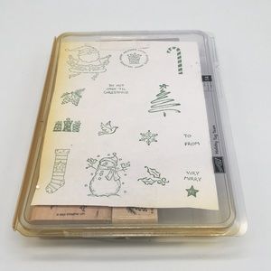 Stampin’ Up! Set of 13 stamps Holiday Tag Team